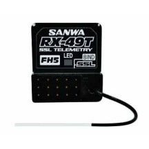 SANWA Receiver rx-49-t 4 chanels 2.4ghz fh5 sxr waterproof S.107A41433B