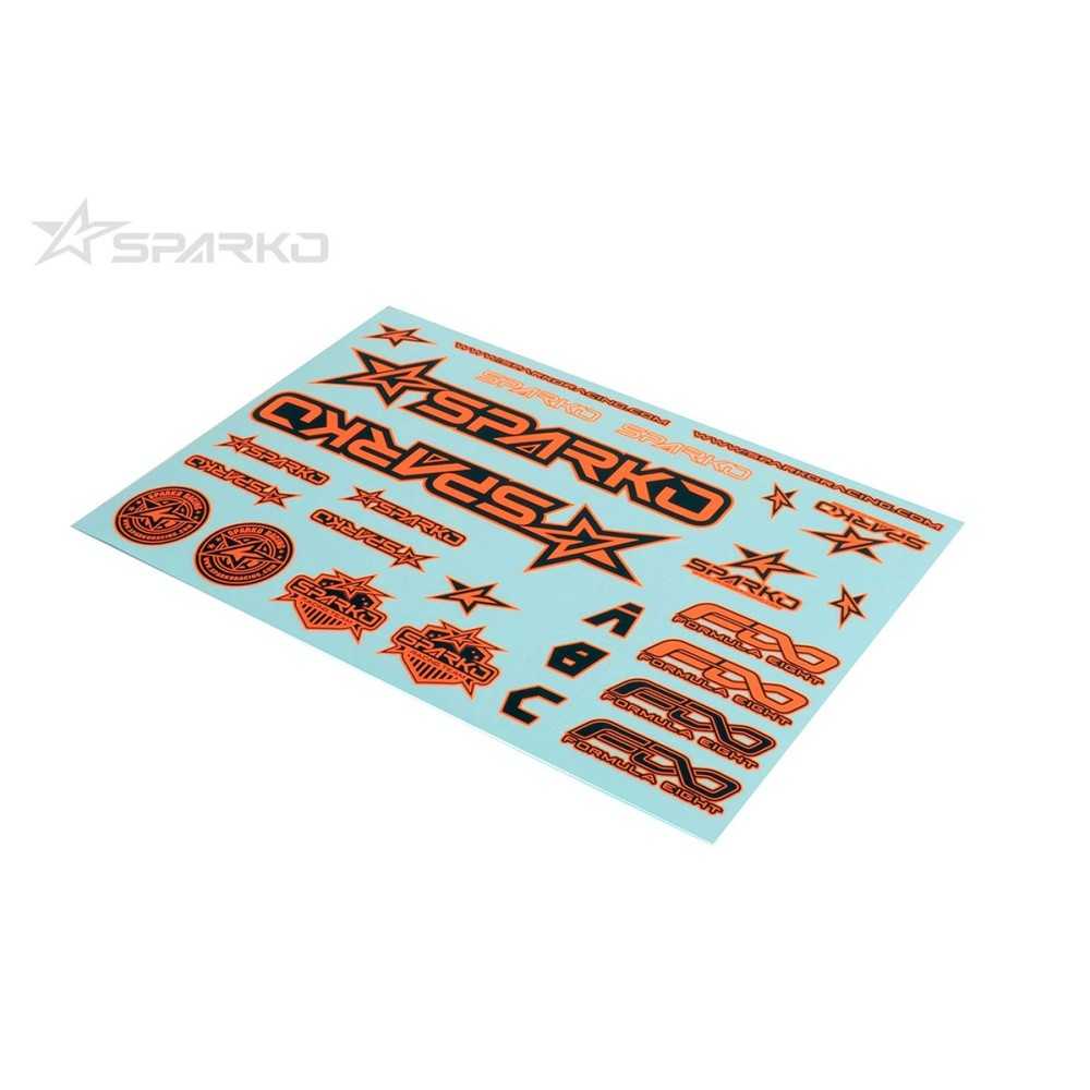 SPARKO F8 body sticker-naranja para opcional SPKF89004-OGOP SPARKO F8 body sticker-naranja para opcional SPKF89004-OGOP