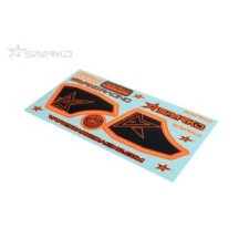 SPARKO F8 wing sticker-naranja para opcional SPKF89005-OGOP