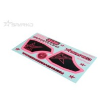 SPARKO F8 wing sticker-rosa para opcional SPKF89005-PKOP