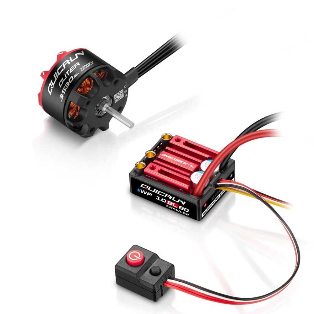 Hobbywing Hobbywing Combo WP10BL80-G2 QuicRun Outer 3530SL-2200kV HW38030216 Hobbywing Hobbywing Combo WP10BL80-G2 QuicRun Outer 3530SL-2200kV HW38030216