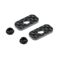 Hudy CARBON REAR WING MOUNT - 1/10 ELECTRIC (2) H293312
