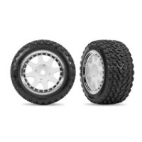 Ruedas traseras Mini Rally blancas con neumáticos Rally Traxxas TRX10873-WHTC