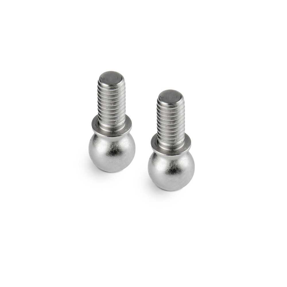 Xray X4 PIVOT BALL 4.9MM WITH M3x6.5MM THREAD - HUDY SPRING STEEL (2) X303263