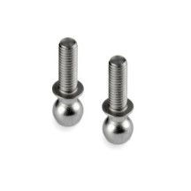 Xray BALL END 4.9MM WITH 9MM THREAD - HUDY SPRING STEEL (2) X372659