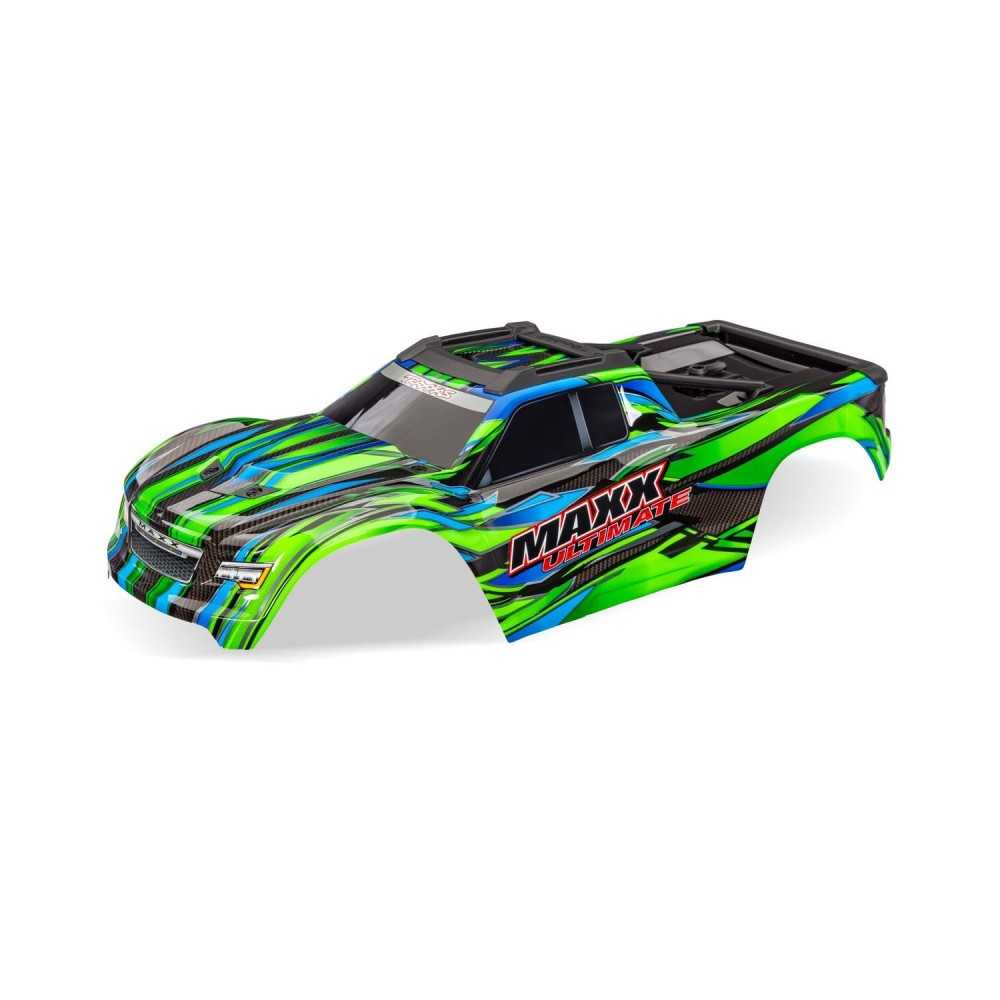 Traxxas Body, Maxx Ultimate, green (painted, decals applied) (fits Maxx with extended chassis (352mm wheelbase)) TRX9067-GRN Traxxas Body, Maxx Ultimate, green (painted, decals applied) (fits Maxx with extended chassis (352mm wheelbase)) TRX9067-GRN