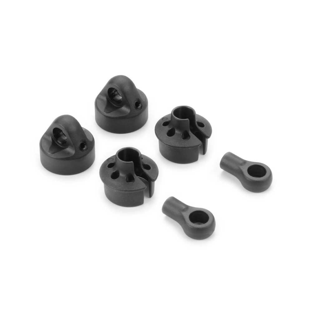 Xray COMPOSITE SHORT SHOCK CAP, SPRING COLLAR & BALL JOINT - BIG BORE (2) X368014-S Xray COMPOSITE SHORT SHOCK CAP, SPRING COLLAR & BALL JOINT - BIG BORE (2) X368014-S