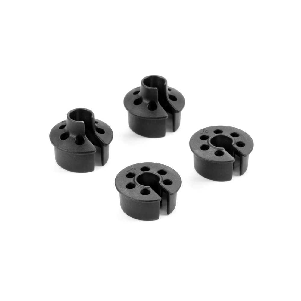Xray COMPOSITE SPRING COLLAR 0MM & -6MM - BIG BORE (2+2) X368028 Xray COMPOSITE SPRING COLLAR 0MM & -6MM - BIG BORE (2+2) X368028