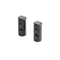 Xray X12 ALU SERVO MOUNT - FIXED & FLOATING - BLACK (2) X376263-L