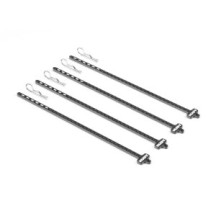 Hudy HUDY CARBON TIRE STICK 1/10 ON-ROAD & OFF-ROAD WHEELS WITH 4MM MOUNTING HOLE (4) H105120