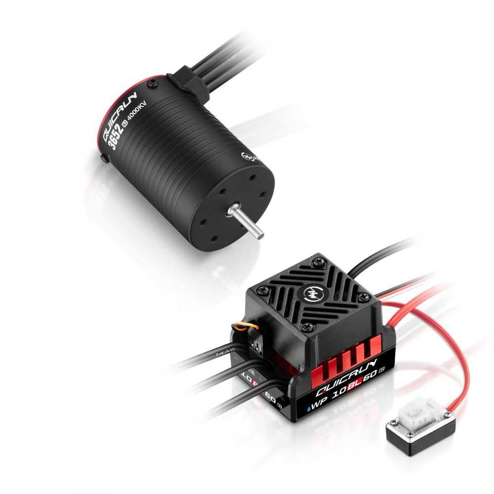 Hobbywing Hobbywing Combo WP10BL60 G2 3652SL 4000kV G2 Sensorless HW38020397 Hobbywing Hobbywing Combo WP10BL60 G2 3652SL 4000kV G2 Sensorless HW38020397