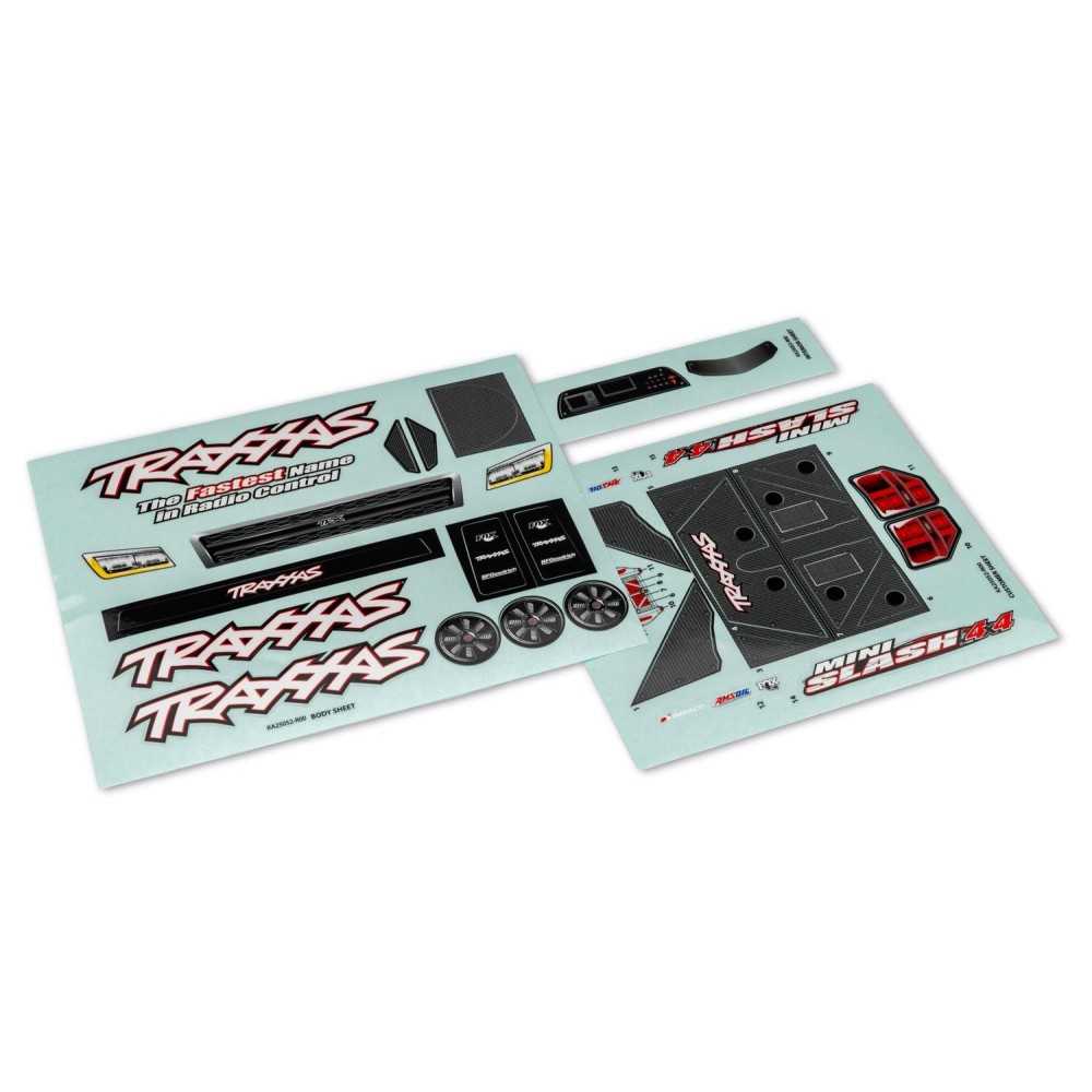 Hojas de adhesivos Mini Slash 4X4 Traxxas TRX10817 Hojas de adhesivos Mini Slash 4X4 Traxxas TRX10817