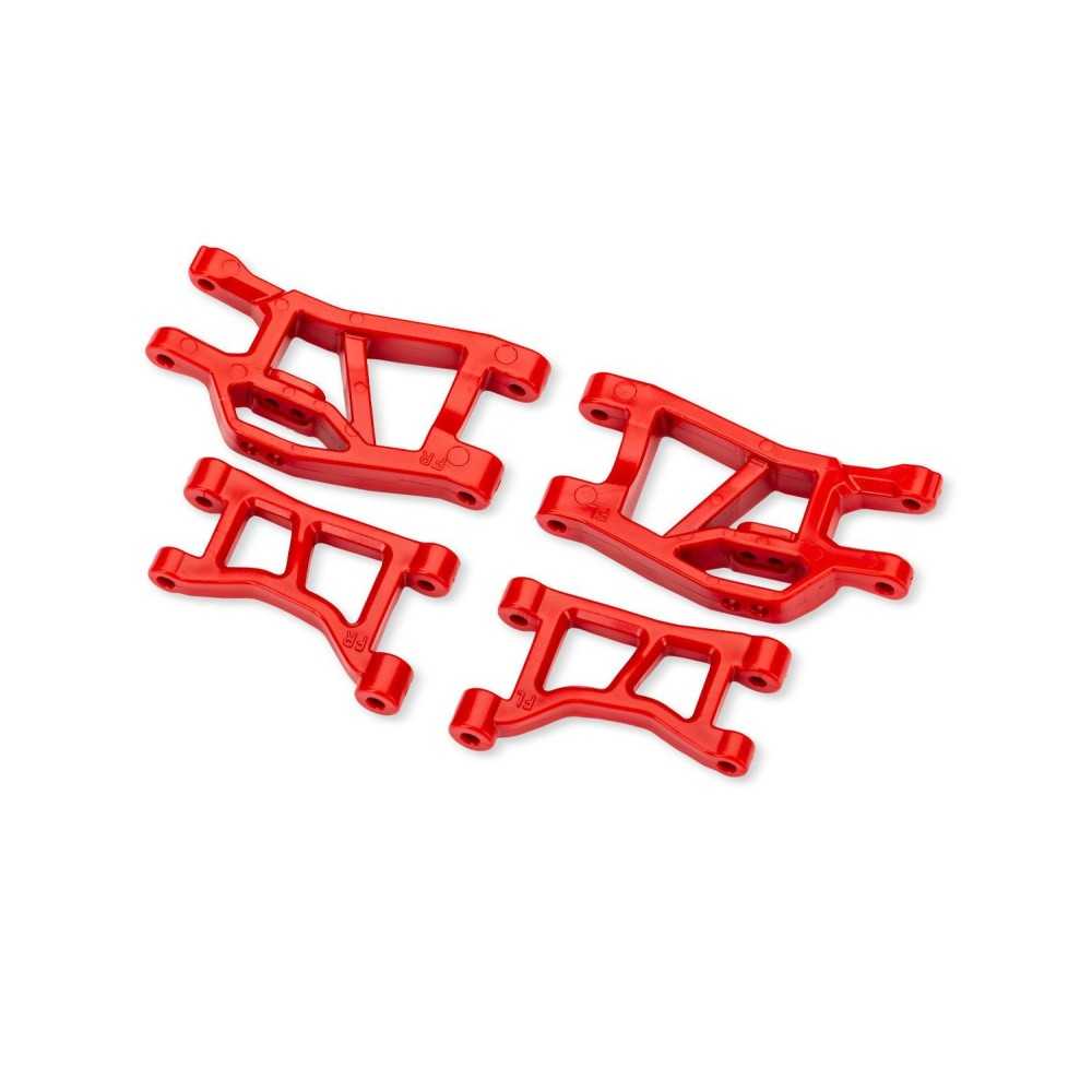 Trapecios Delanteros Superior e Inferior Rojos L&R Traxxas TRX10831-RED
