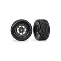Ruedas Traseras Dirt Oval Grises con Neumáticos Hoosier (2) Traxxas TRX10474X