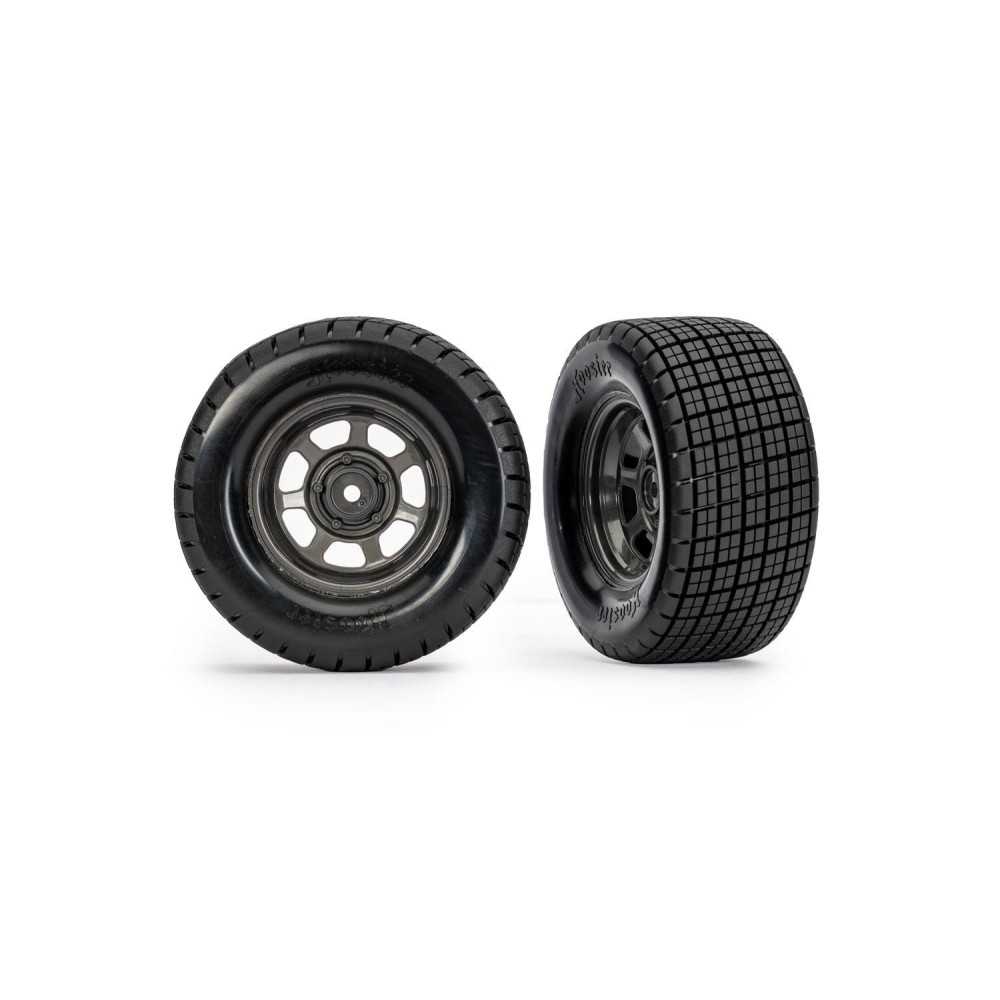 Ruedas Traseras Dirt Oval Grises con Neumáticos Hoosier (2) Traxxas TRX10474X Ruedas Traseras Dirt Oval Grises con Neumáticos Hoosier (2) Traxxas TRX10474X