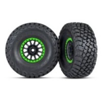 Ruedas Method negras y verdes con neumáticos BFG Traxxas TRX8474-GRN