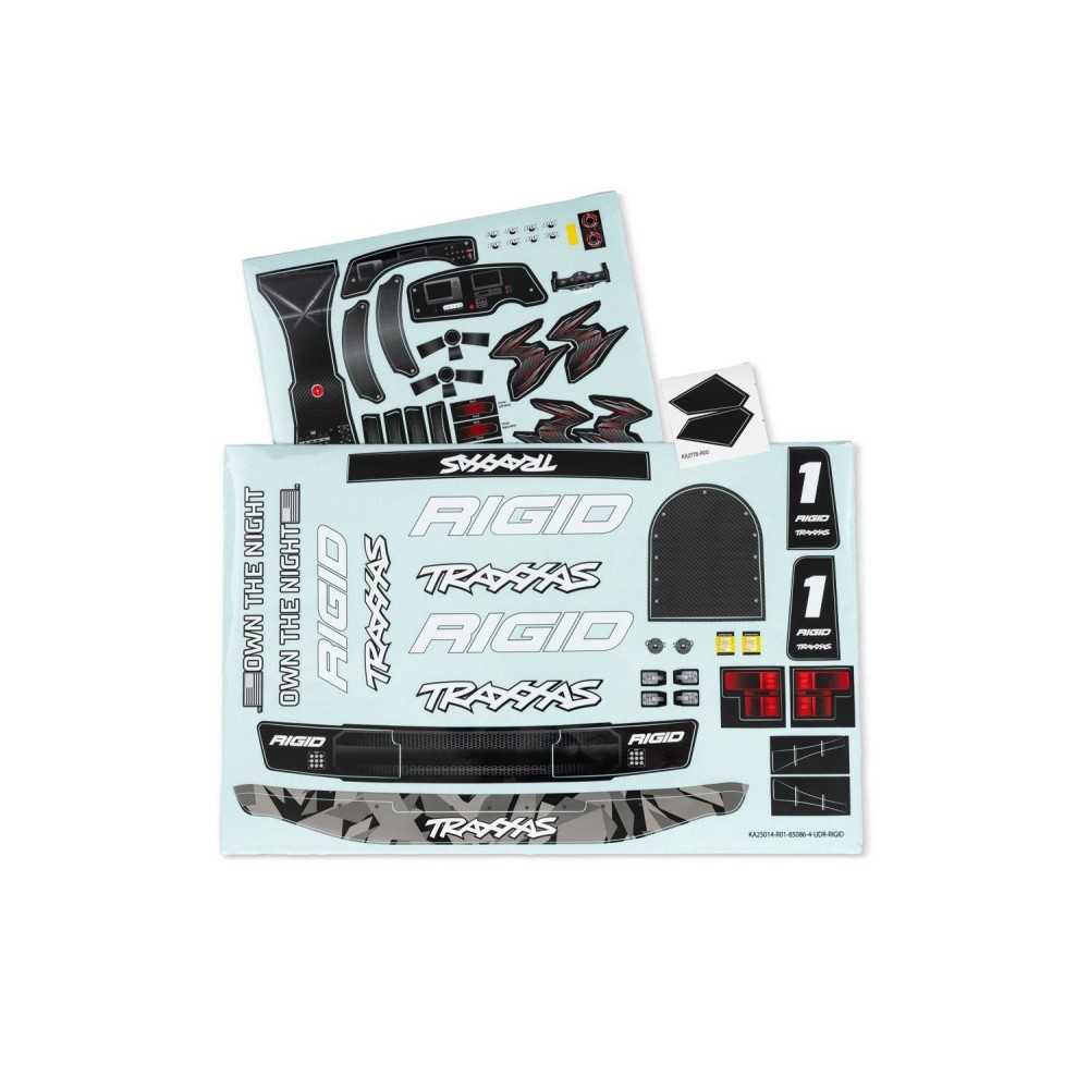 Hojas de adhesivos carrocería Rigid Unlimited Desert Racer Traxxas TRX8562