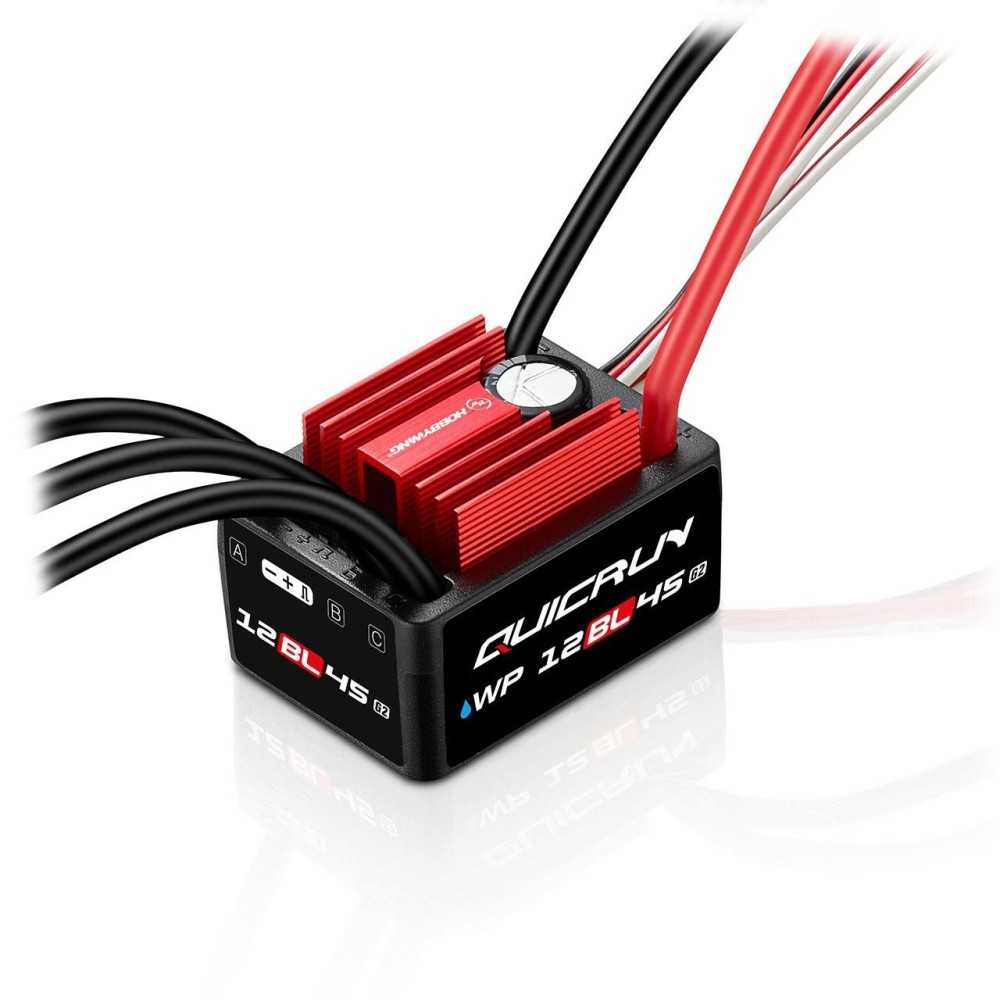 Hobbywing Hobbywing QuicRun WP12BL45 G2 Brushless ESC 45A 2-3s for 1:12 HW30107000 Hobbywing Hobbywing QuicRun WP12BL45 G2 Brushless ESC 45A 2-3s for 1:12 HW30107000