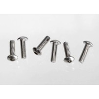Tornillos de máquina de cabeza botón 3x10 mm de acero inoxidable Traxxas TRX2577X