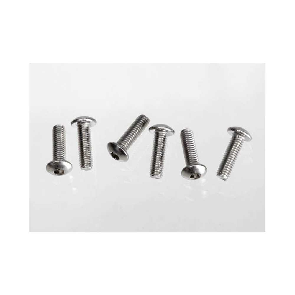 Traxxas Screws 3x10 button-head machine (hex drive) (stainless steel) TRX2577X