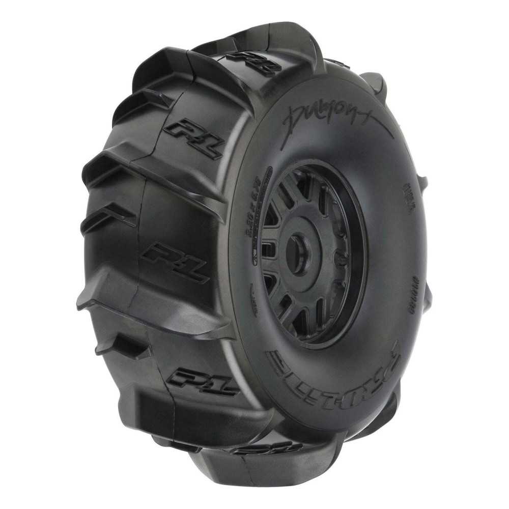 Proline Dumont Paddle Sand/Snow Tires Mounted on Black 17mm Wheels (2) for ARRMA Mojave Front or Rear (PRO1018910) PR10189-10