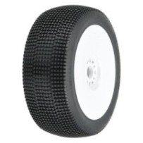 Proline Convict S3 (Soft) Off-Road 1:8 Buggy Tires Mounted on White 17mm Wheels (2) for Front or Rear (PRO9071233) PR9071-233