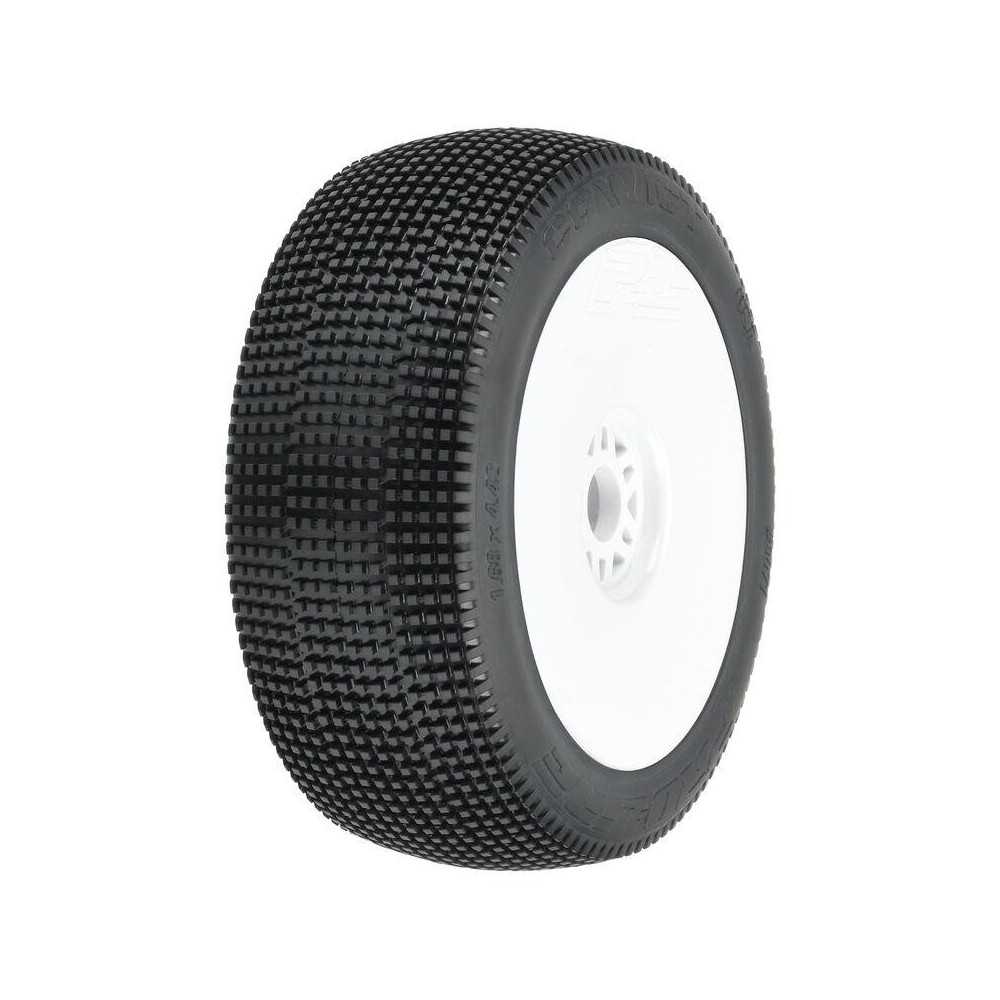 Proline Convict S3 (Soft) Off-Road 1:8 Buggy Tires Mounted on White 17mm Wheels (2) for Front or Rear (PRO9071233) PR9071-233 Proline Convict S3 (Soft) Off-Road 1:8 Buggy Tires Mounted on White 17mm Wheels (2) for Front or Rear (PRO9071233) PR9071-233