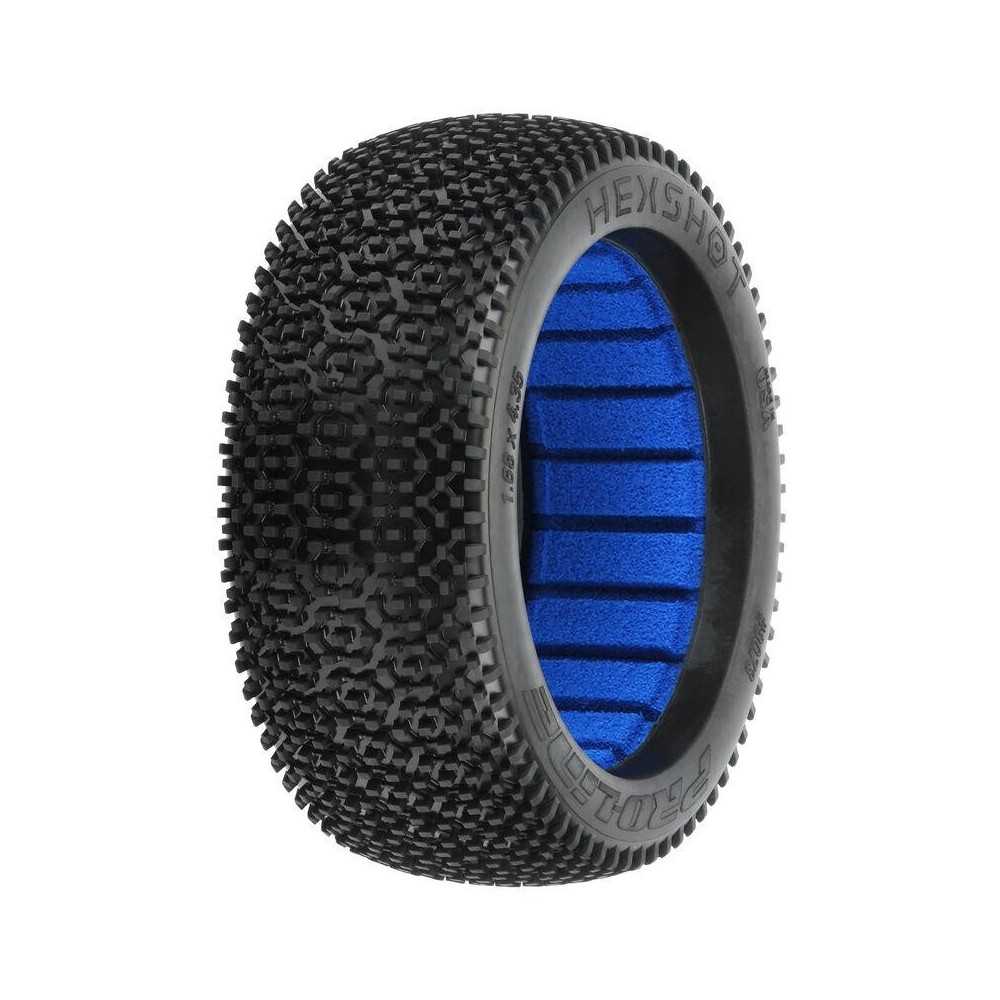 Proline Hex Shot S3 (Soft) Off-Road 1:8 Buggy Tires (2) for Front or Rear (PRO9073203) PR9073-203