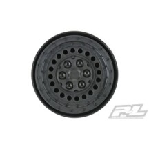 Proline Carbine 1.9" Black Plastic Internal Bead-Loc Dually Wheels (2) for Rock Crawlers Front or Rear (PRO278600) PR2786-00