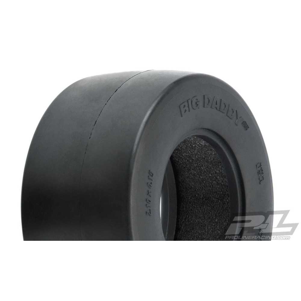 Proline Big Daddy Wide Drag Slick SC 2.2/3.0 MC (Clay) Drag Racing Tires (2) for SC Trucks Rear (PRO1018417) PR10184-17 Proline Big Daddy Wide Drag Slick SC 2.2/3.0 MC (Clay) Drag Racing Tires (2) for SC Trucks Rear (PRO1018417) PR10184-17