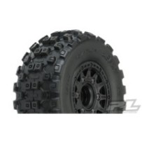 Proline Badlands MX SC 2.2"/3.0" M2 (Medium) All Terrain Tires Mounted on Raid Black (PRO1015610) PR10156-10