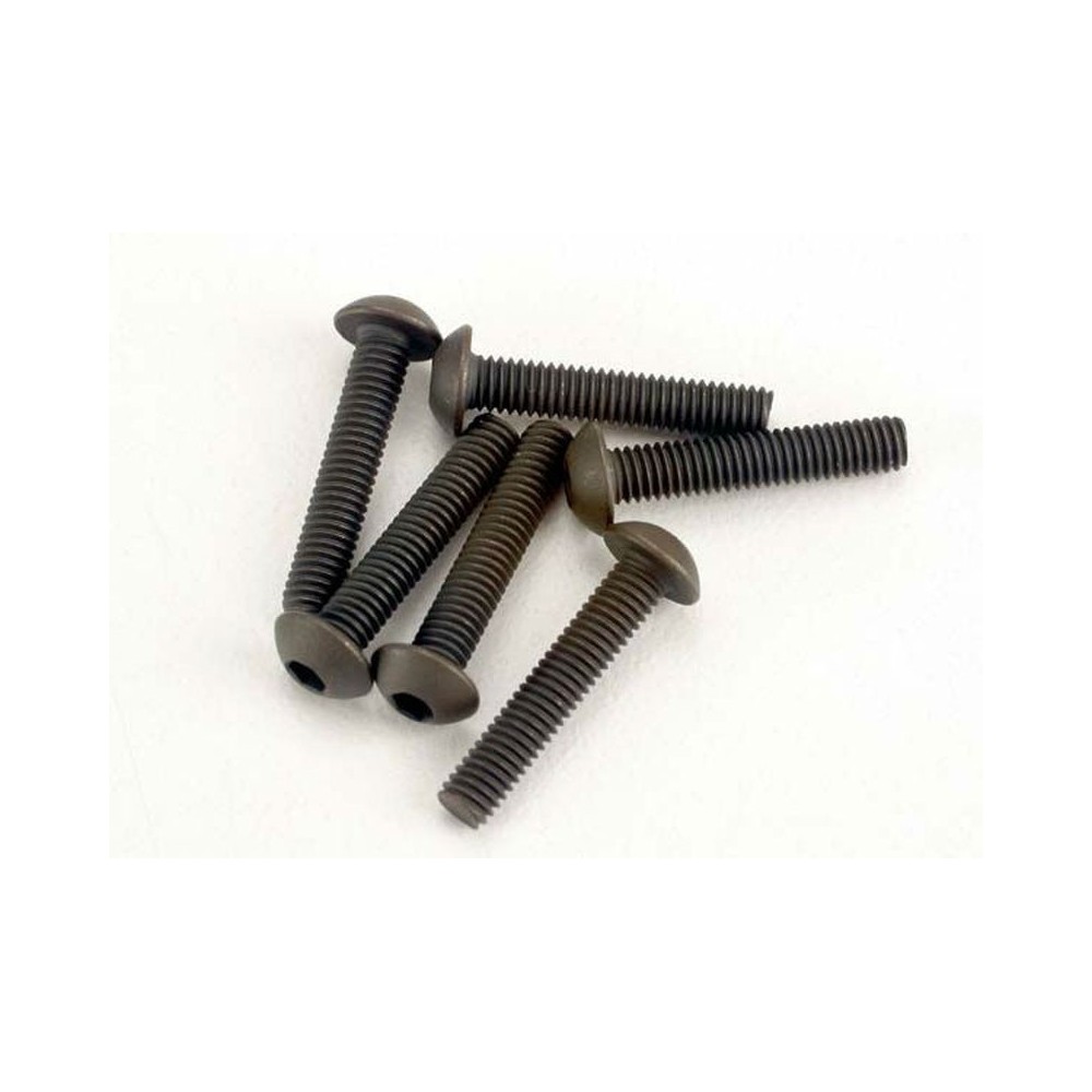 Traxxas Screws 3x15mm button-head machine (hex drive) (6) TRX2579 Traxxas Screws 3x15mm button-head machine (hex drive) (6) TRX2579