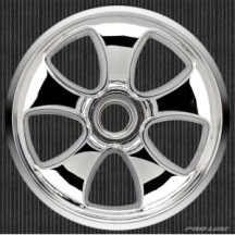 Proline Torque 2.8 (30 Series) Chrome Front Wheels (2) for JATO, PR2694-01 PR2694-01