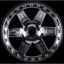 Proline Desperado 2.8 (Traxxas Style Bead) Black Chrome Front Wheel, PR2728-11 PR2728-11