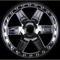 Proline Desperado 2.8 (Traxxas Style Bead) Black Chrome Front Wheel, PR2728-11 PR2728-11