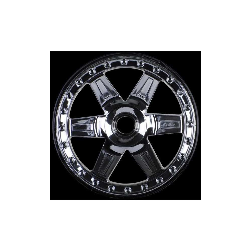 Proline Desperado 2.8 (Traxxas Style Bead) Black Chrome Front Wheel, PR2728-11 PR2728-11 Proline Desperado 2.8 (Traxxas Style Bead) Black Chrome Front Wheel, PR2728-11 PR2728-11