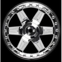 Proline Desperado 2.8 (Traxxas" Style Bead) Chrome Rear Wheels (2, PR2730-01 PR2730-01