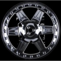 Proline Desperado 2.8 (Traxxas Style Bead) Black Chrome Rear Wheels, PR2730-11 PR2730-11