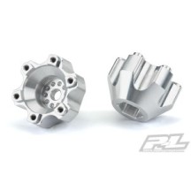 Adaptadores hexagonales aluminio 6x30 a 12 mm Pro-Line anchos PR6337-01