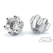 Adaptadores hexagonales aluminio 6x30 a 12 mm Pro-Line anchos PR6337-01