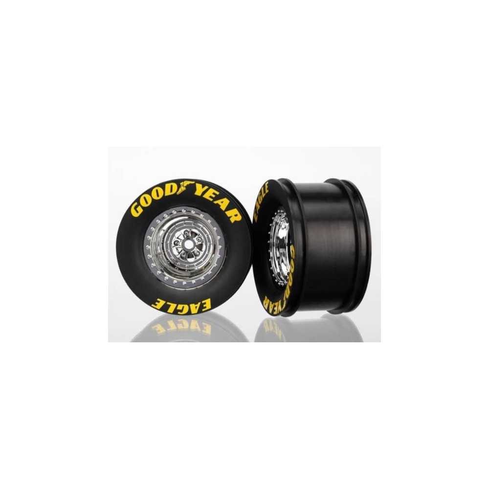 Llantas traseras cromadas Traxxas TRX6972