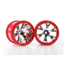 Llantas geoda 2.2 cromadas beadlock 12mm Traxxas TRX7271