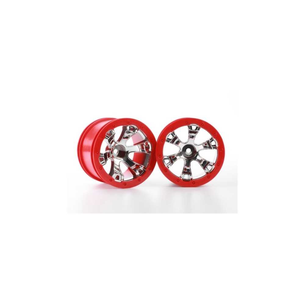 Llantas geoda 2.2 cromadas beadlock 12mm Traxxas TRX7271 Llantas geoda 2.2 cromadas beadlock 12mm Traxxas TRX7271