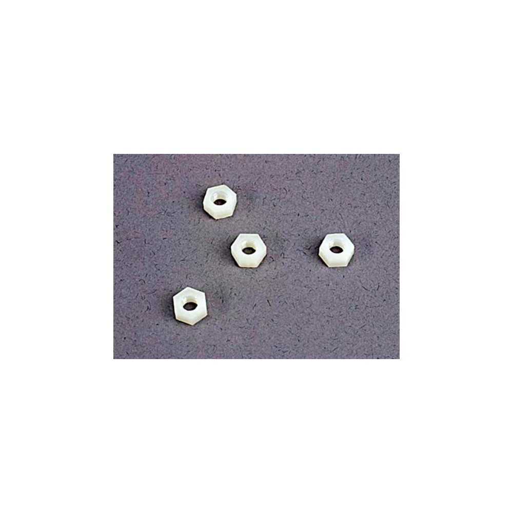 Tuercas de rueda 4mm nylon Traxxas TRX2447 Tuercas de rueda 4mm nylon Traxxas TRX2447