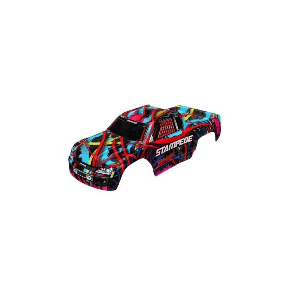 Carrocería Stampede Hawaiian Graphics pintada con calcomanías aplicadas Traxxas TRX3649 Carrocería Stampede Hawaiian Graphics pintada con calcomanías aplicadas Traxxas TRX3649