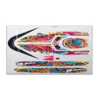 Hoja de calcomanías Blast con motivo de remolino, impermeable Traxxas TRX3816
