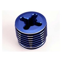 Culata de refrigeración Pro de aluminio mecanizado anodizado azul Traxxas TRX4032