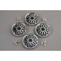 Cubre llantas BBS cromados con tornillería Traxxas TRX4277