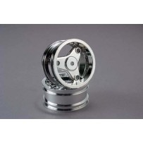 Llantas cromadas tres radios Traxxas TRX4372