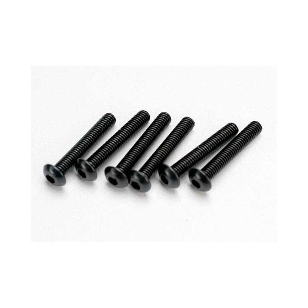Traxxas Screws 3x18mm button-head machine (hex drive) (6) TRX2583 Traxxas Screws 3x18mm button-head machine (hex drive) (6) TRX2583